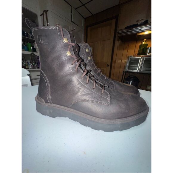 Sorel Hi-Line Lace Boots Men’s Size 13 Waterproof Leather - Picture 7 of 8